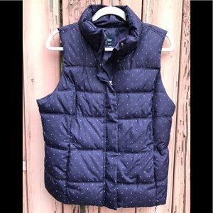 Gap navy puffer vest L